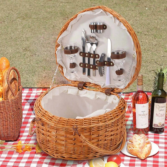 The Weekendist Woven Picnic Hamper