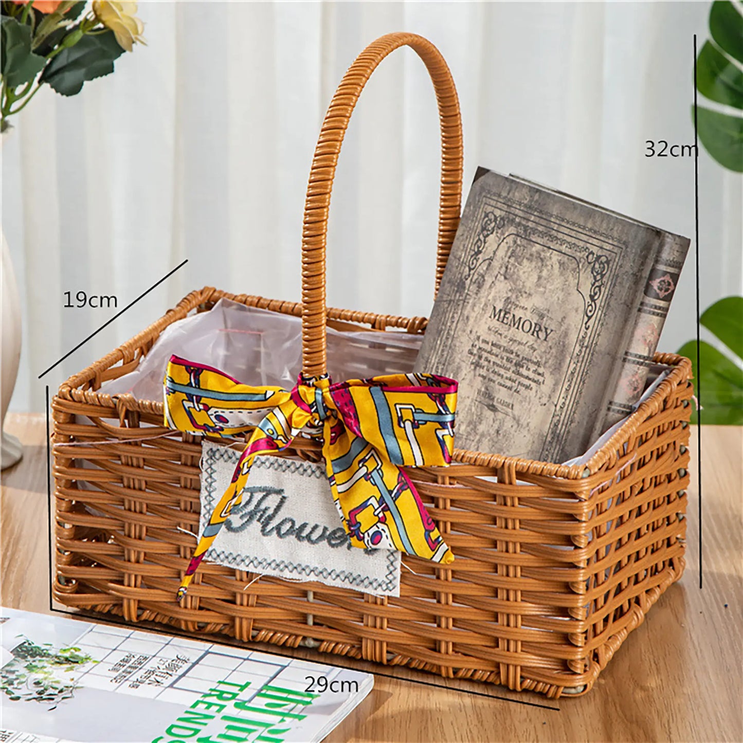 Natural Fiber Gift Basket