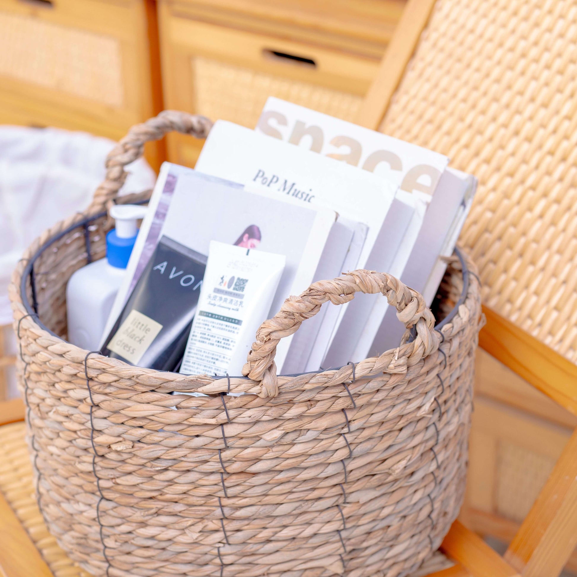 decorative baskets for study room