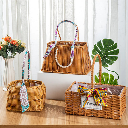 Natural Fiber Gift Basket