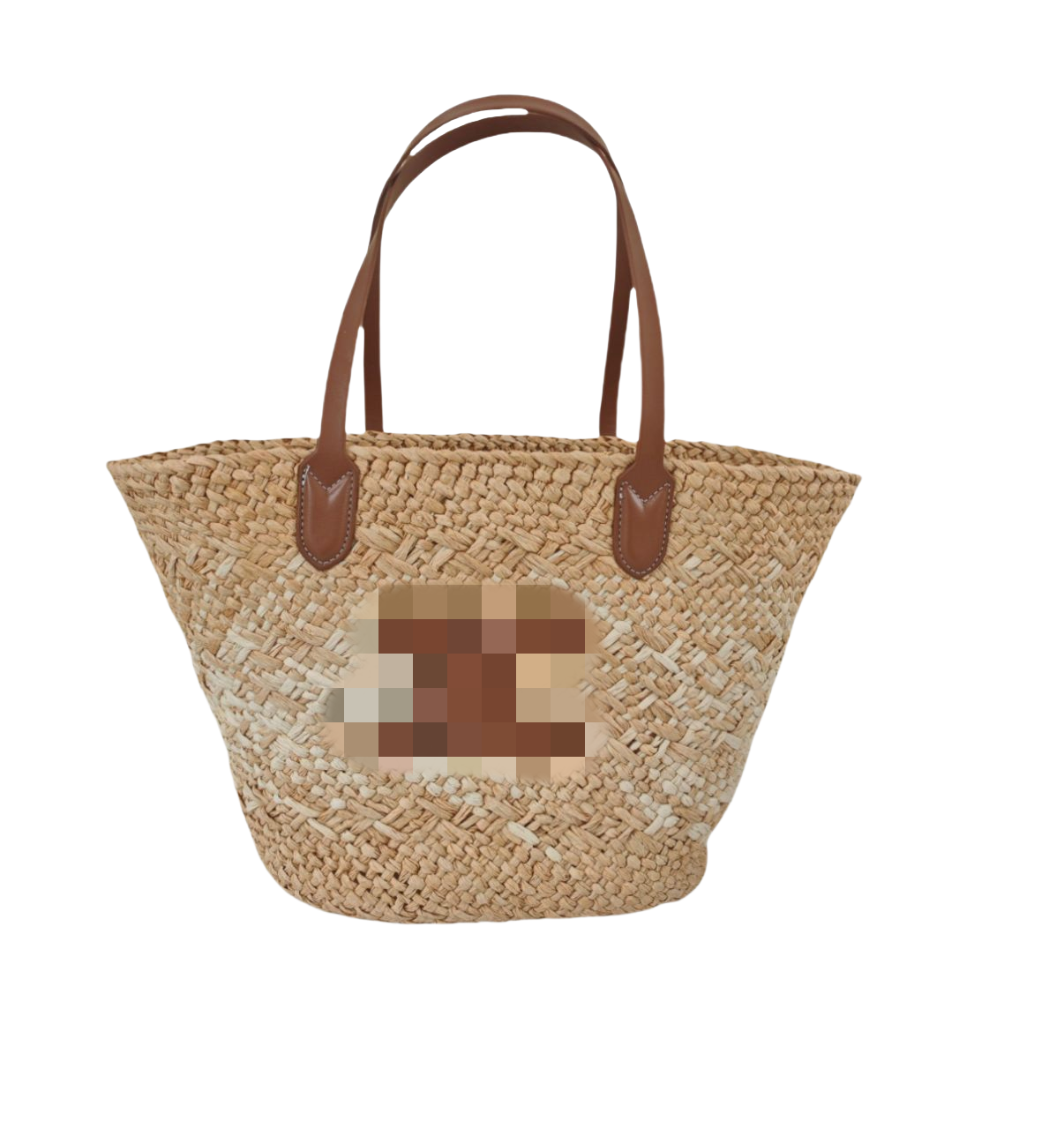 Fashion Gradient Seaside Beach Knitting Bag