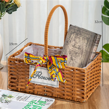 Natural Fiber Gift Basket