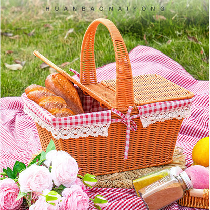 Water Hyacinth Picnic Basket