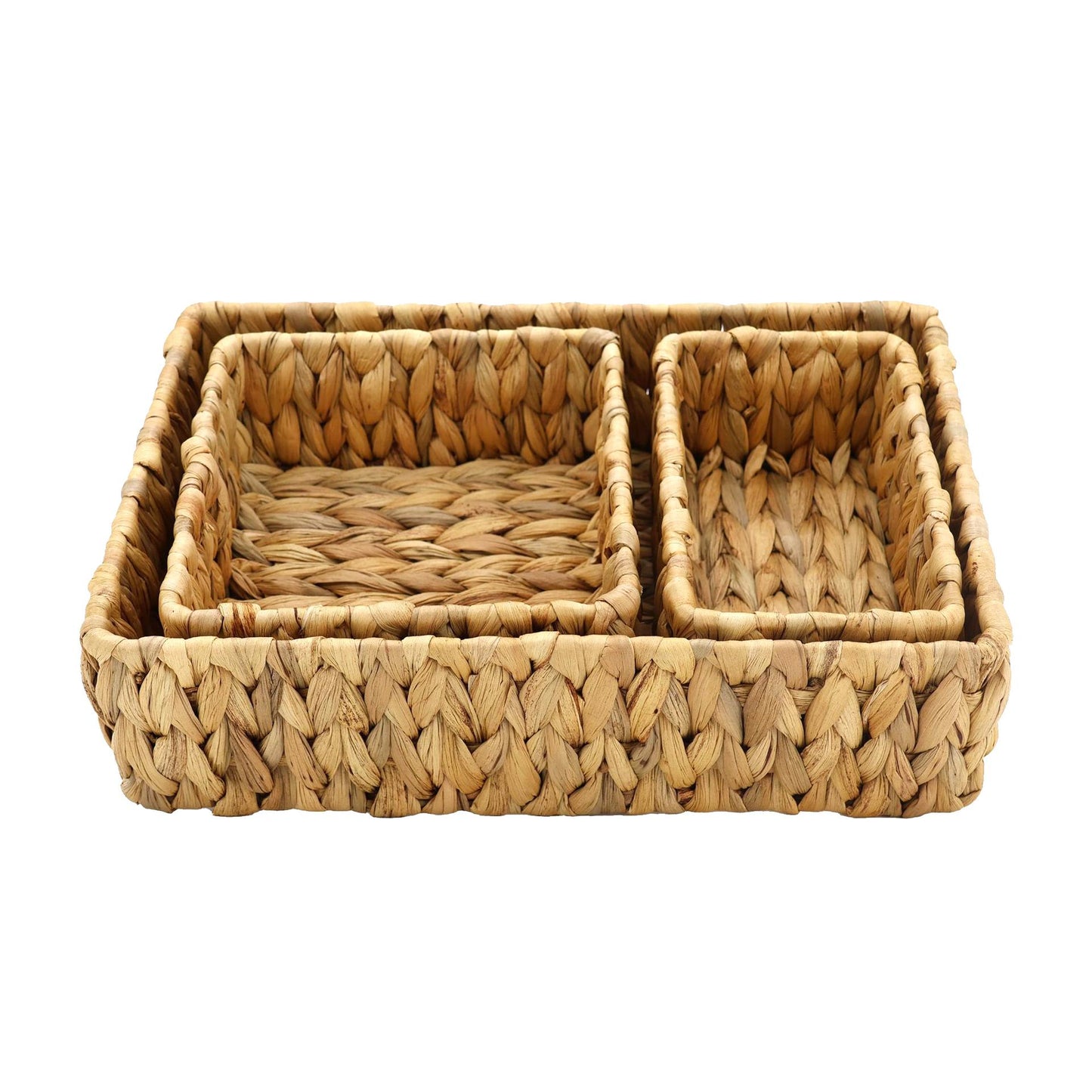 Water Hyacinth Storage Basket 3-Piece Set