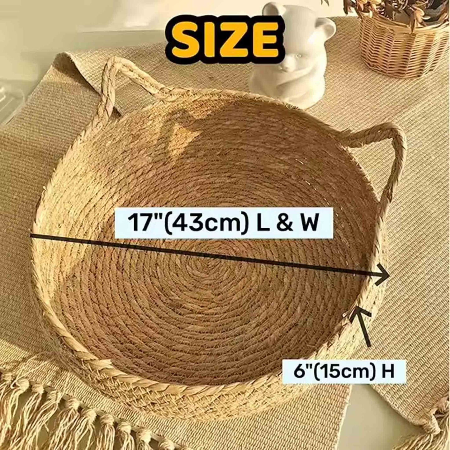Cozy Grass Woven Pet Sleeping Mat