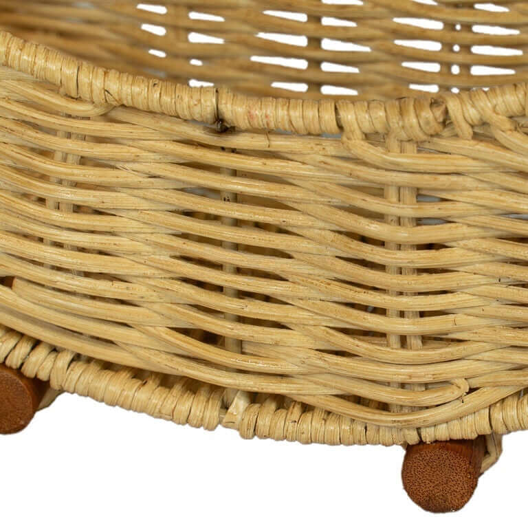 Crescent Moon Shape Rattan Ramadan Tray