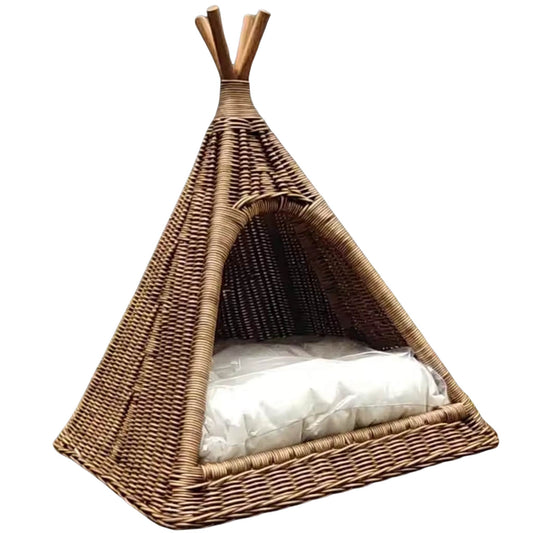 Natural Braided Grass Pet Bed