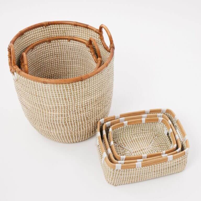 handmade storage baskets