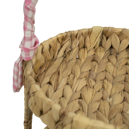 Two-Tier Wicker Tray with Ribbon Bow 